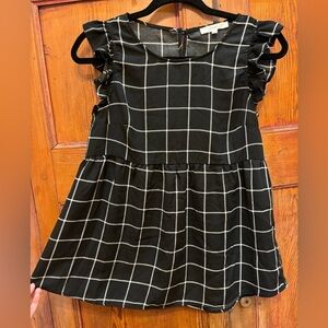 Black Stripped Baby Doll Tee